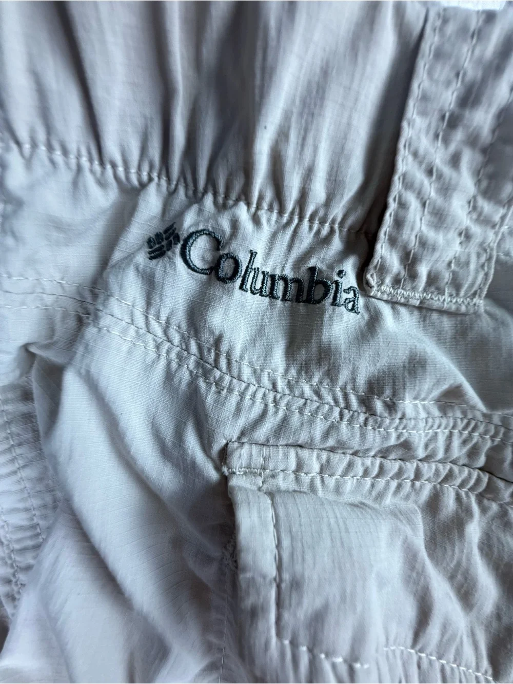 Columbia Men's Khaki Convertible Cargo Pants Omni-Shade Size 46x34